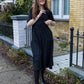 The Midi Breastfeeding Dress - Beth Black