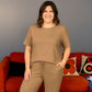 Mocha Luxurious Cotton Breastfeeding Loungewear Short Sleeve Pre Order