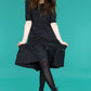 Beth Black Midi Breastfeeding Dress - Stylish Mum