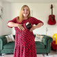 Evelyn Leopard Midi Breastfeeding Dress - Stylish Mum