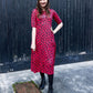 Evelyn Leopard Midi Breastfeeding Dress - Stylish Mum