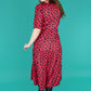 Evelyn Leopard Midi Breastfeeding Dress - Stylish Mum