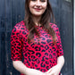 Evelyn Leopard Midi Breastfeeding Dress - Stylish Mum