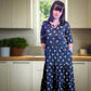 The Midi Breastfeeding Dress - Brown Leopard Tree