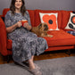 Lola Leopard Midi Breastfeeding Dress - Stylish Mum