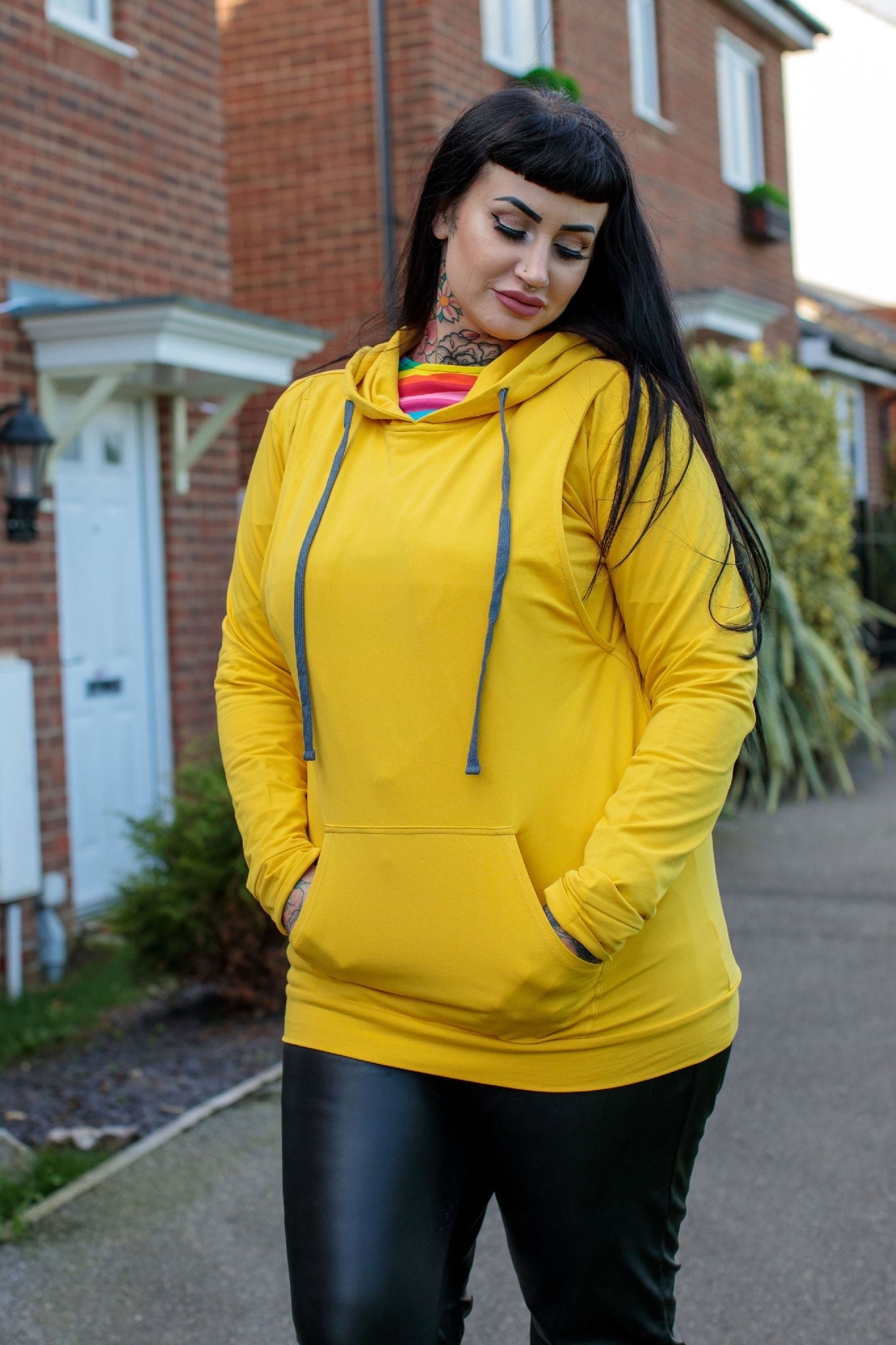 Mustard Breastfeeding Hoodie Nursing Hoodie Stylish Mum Jubblies