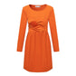 Orla Orange Breastfeeding Skater Dress - Stylish Mum for nursing dresses UK