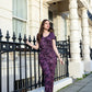 Pre Order Purple Leopard Breastfeeding Jumpsuit - Stylish Mum