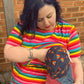 Rainbow Breastfeeding Skater Dress - Stylish Mum
