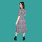 Rainbow Leopard Midi Breastfeeding Dress - Stylish Mum