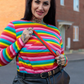 Rainbow Breastfeeding Top | Nursing Top | Fashionable Breastfeeding Clothes UK by Stylish Mum 