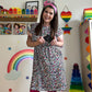 Ruby Rainbow Leopard Breastfeeding Dress - Stylish Mum for breastfeeding jumpers UK