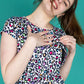 Ruby Rainbow Leopard Breastfeeding Dress - Stylish Mum