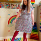 Ruby Rainbow Leopard Breastfeeding Dress - Stylish Mum