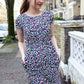 Ruby Rainbow Leopard Breastfeeding Dress - Stylish Mum