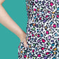 Ruby Rainbow Leopard Breastfeeding Dress - Stylish Mum