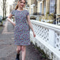 Ruby Rainbow Leopard Breastfeeding Dress - Stylish Mum