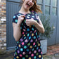 Shona Spot Breastfeeding Dress - Stylish Mum