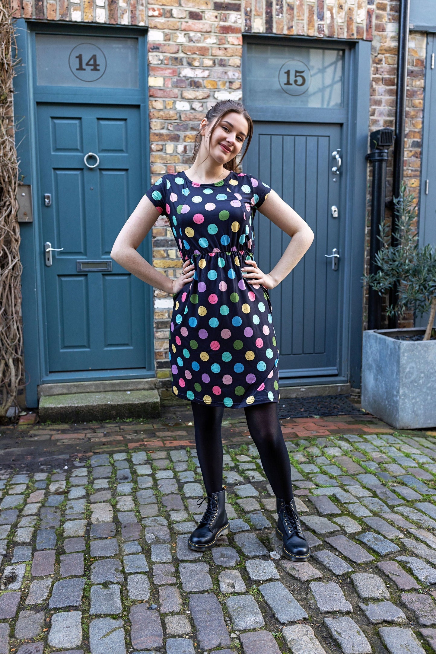 Shona Spot Breastfeeding Dress - Stylish Mum