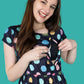 Shona Spot Breastfeeding Dress - Stylish Mum