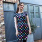 Shona Spot Breastfeeding Dress - Stylish Mum