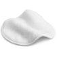 Curl up of Jubblies organic washable breast pads