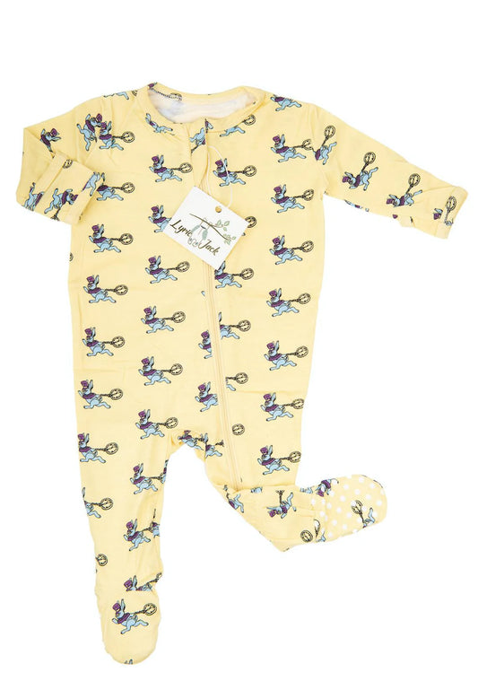 White Rabbit Baby Bodysuit Footie for up to 12 months